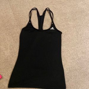 Adidas Black Fitted Climacool Tank Top